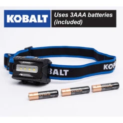 Kobalt 450 Lumens LED Headlamp (Batteries Included) -Tool Store 19225279da L