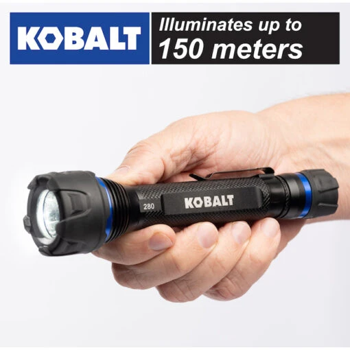 Kobalt Virtually Indestructible Waterproof - 280 Lumens LED Flashlight (Batteries Included) -Tool Store 19225282ca L