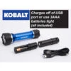 Kobalt Rechargeable - 350Lumens LED Flashlight (Batteries Included) -Tool Store 19225283ea L