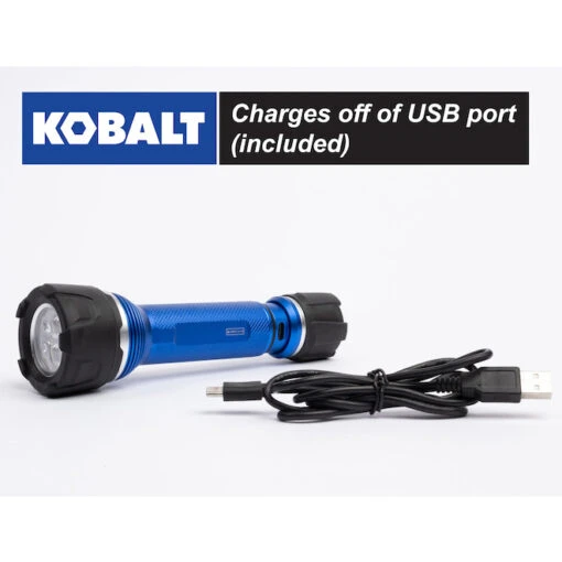 Kobalt Rechargeable - 600 Lumens LED Flashlight -Tool Store 19225284da L