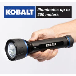 Kobalt Virtually Indestructible Waterproof - 1500 Lumens LED Flashlight (Batteries Included) -Tool Store 19225285da L