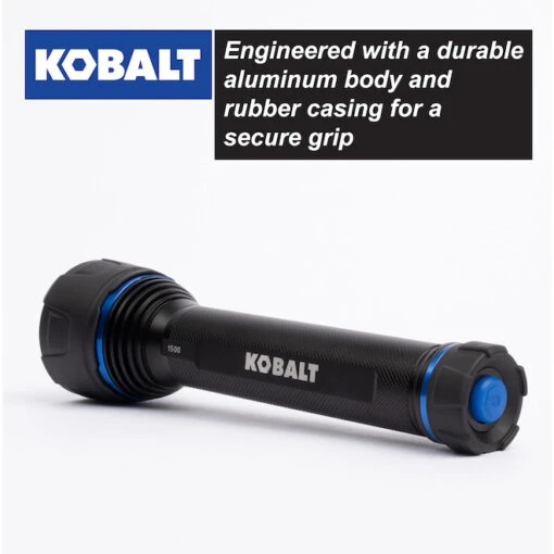 Kobalt Virtually Indestructible Waterproof - 1500 Lumens LED Flashlight (Batteries Included) -Tool Store 19225285ea L