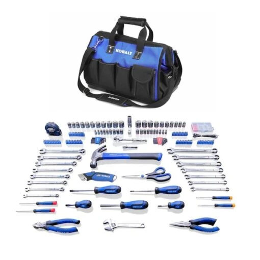 Kobalt Tool Kit - 276 Pieces - Black And Blue - Tote Bag -Tool Store 19225292 L