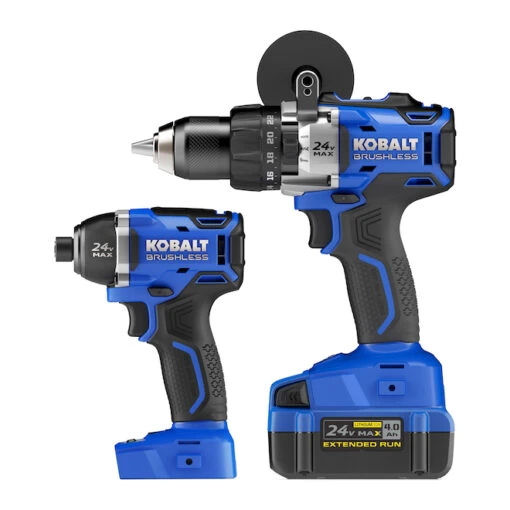 Kobalt MAX 24 V 2-Tool Brushless Power Tool Combo Kit With Soft Case (1-Battery Included And Charger Included) -Tool Store 32018439 L