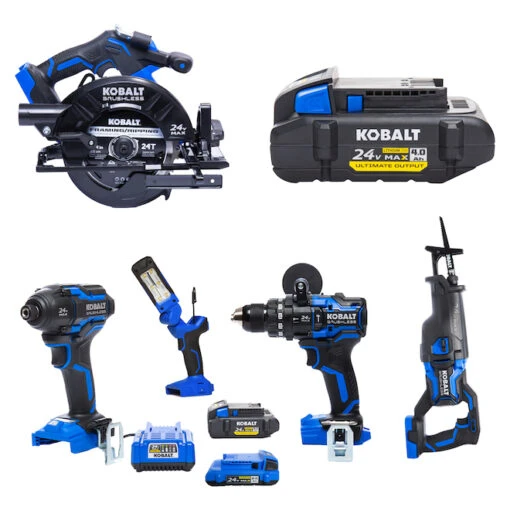 Kobalt XTR 3-Tool Combo Kit - Batteries, Charger And Hard Case Included - Brushless Motor -Tool Store 32165010b L