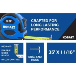 Kobalt 35-ft Blue Self-Locking Measuring Tape -Tool Store 32435014da L