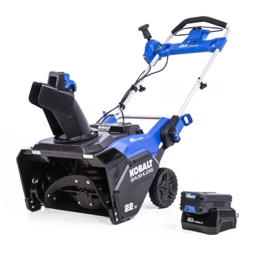 Kobalt 80V-22-in Single Stage Electric Cordless Snow Blower - 1 Battery Included -Tool Store 41537707 L