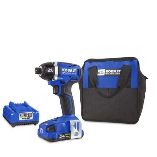 Kobalt 24-V Max Cordless Impact Driver Set - Brushless Motor - Charger, Battery And Accessories Included -Tool Store 45595033 L