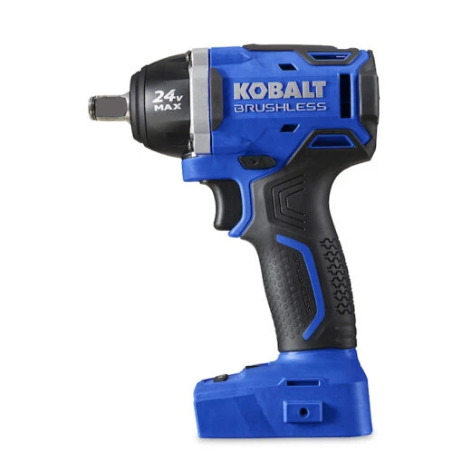 Kobalt 24-V Max Cordless Impact Wrench - 1/2-in - Black And Blue - Brushless Motor - Bare Tool Without Battery -Tool Store 45595050 L