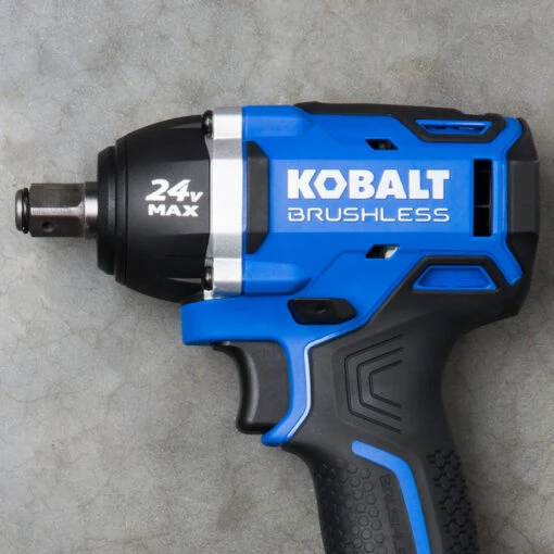 Kobalt 24-V Max Cordless Impact Wrench - 1/2-in - Black And Blue - Brushless Motor - Bare Tool Without Battery -Tool Store 45595050c L