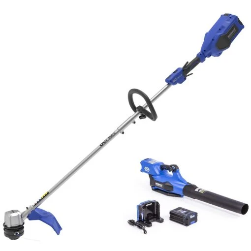 Kobalt String Trimmer And Blower Combo With 80 V Battery - 14-16-in - 630 CFM - Brushless Motor -Tool Store 46835086 L