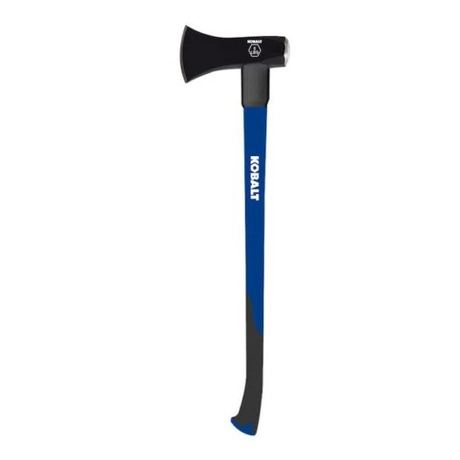 Kobalt Tempered High Carbon Steel Splitting Axe - 8-lbs - Black And Blue -Tool Store 69805000 L